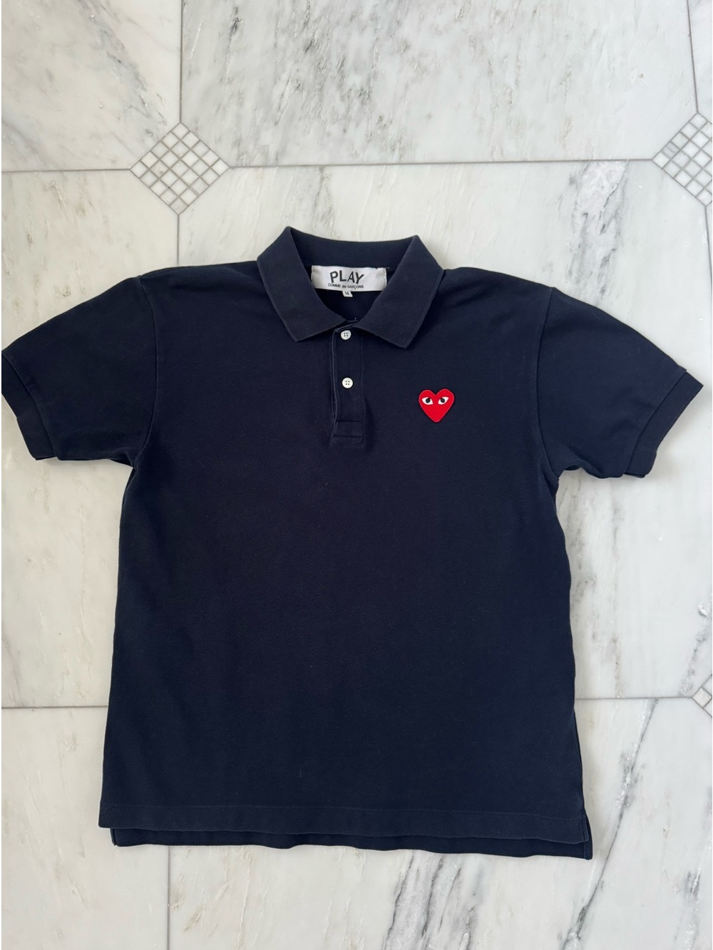Comme Des Garçons Men’s Navy polo